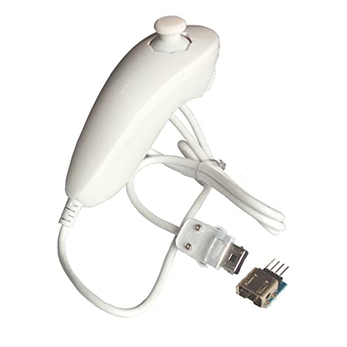 Controlador de Juegos Nunchuk - Controlador de Videojuegos Nunchuk Joystick Remote, para Consola Wii Gamepad