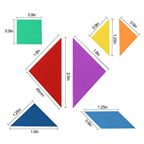 Coogam Viaje magnético Tangram Puzzles Libro Juego Tangrams Jigsaw Formas Disección con Solución para Niños Adulto Holiday Traveler Tangoes Challenge IQ Educational Toy (360 Patrones)