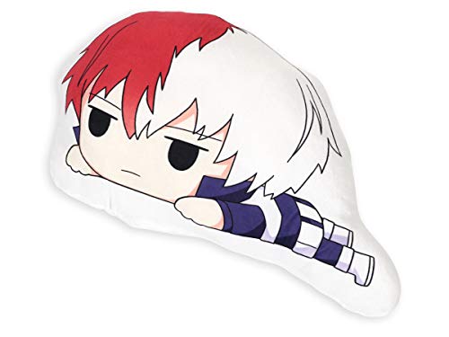 CoolChange Almohada Chibi para los Fans de My Hero Academia | cojín Decorativo con Motivo de Shoto Todoroki