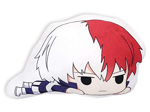 CoolChange Almohada Chibi para los Fans de My Hero Academia | cojín Decorativo con Motivo de Shoto Todoroki