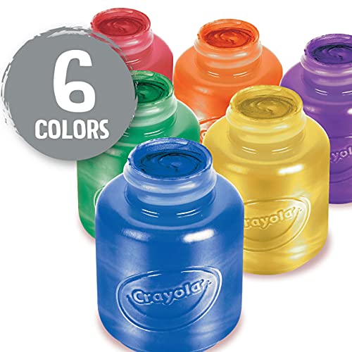 Crayola 6 Botes de pintura lavable Metálica , color/modelo surtido