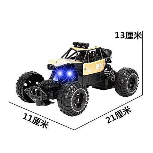 Crayom Todoterreno Control Remoto Monster Truck 4WD RC Radio de Coche Bigfoot Escalada RC Coche de Juguete Carreras de Alta Velocidad 2.4G Principiante Vehículo de Carreras RC Buggy Regalo Navidad