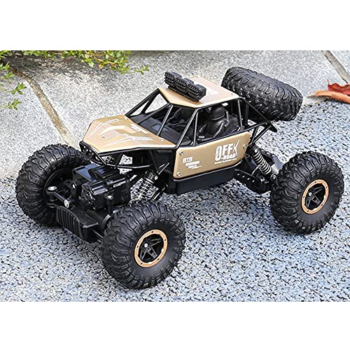 Crayom Todoterreno Control Remoto Monster Truck 4WD RC Radio de Coche Bigfoot Escalada RC Coche de Juguete Carreras de Alta Velocidad 2.4G Principiante Vehículo de Carreras RC Buggy Regalo Navidad