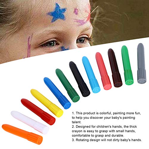 Crayones De Pintura Facial, 12Pcs / Caja Crayones Crayones Twistable Pintura Niños Palos De Pintura Para Facial Lavables