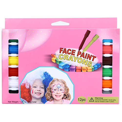 Crayones De Pintura Facial, 12Pcs / Caja Crayones Crayones Twistable Pintura Niños Palos De Pintura Para Facial Lavables