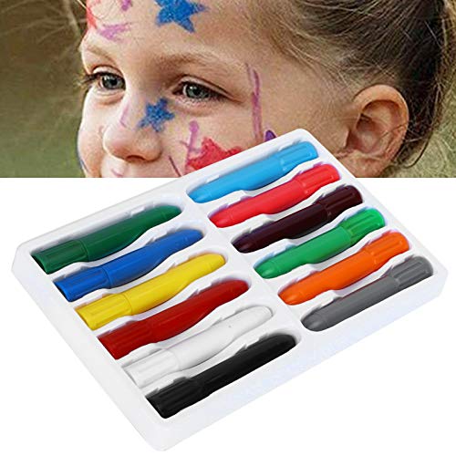 Crayones De Pintura Facial, 12Pcs / Caja Crayones Crayones Twistable Pintura Niños Palos De Pintura Para Facial Lavables