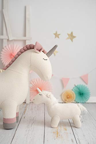 CROCHETTS | Pack de Peluches Unicornio de Crochet, Amigurumi Animales, Algodón Hipoalergénico, Tamaño Maxi y Mini