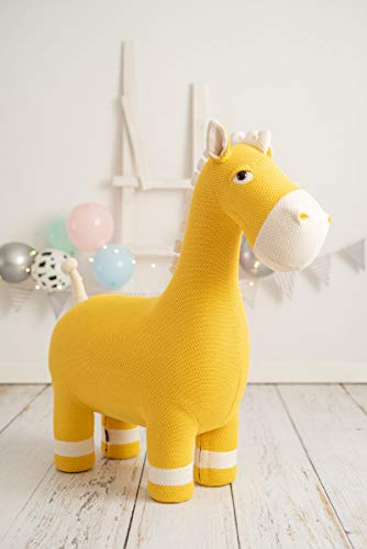 CROCHETTS | Peluche Caballo de Crochet, Amigurumi Animales, Algodón Hipoalergénico, Tamaño Mediano 38*18*42 cm / 800 g