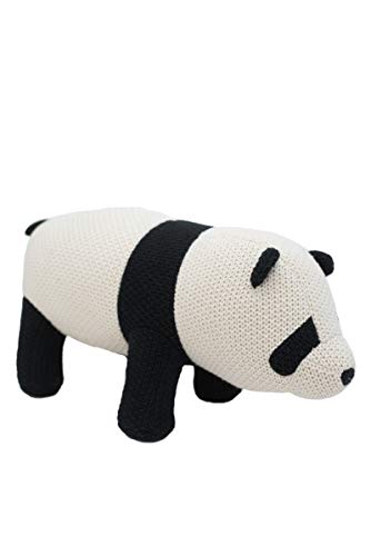 CROCHETTS | Peluche Maxi Panda de Crochet, Amigurumi Animales, Algodón Hipoalergénico, Tamaño Grande 104*33*50 cm / 7 kg