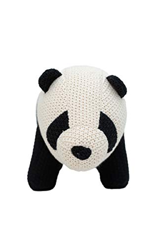 CROCHETTS | Peluche Maxi Panda de Crochet, Amigurumi Animales, Algodón Hipoalergénico, Tamaño Grande 104*33*50 cm / 7 kg