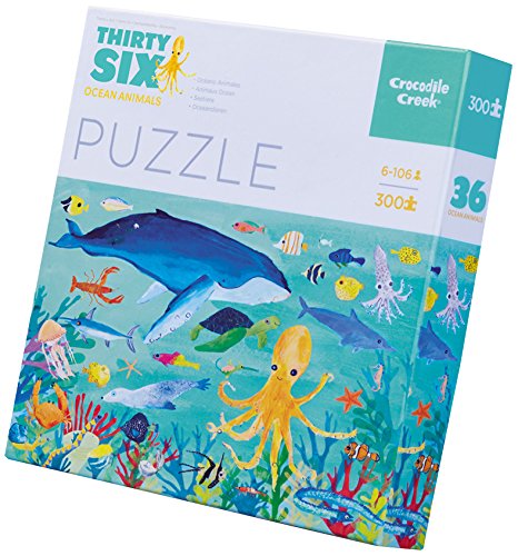 Crocodile Creek- Thirty-Six Ocean Animals Jigsaw Puzzle Rompecabezas de Piso (4068-3)