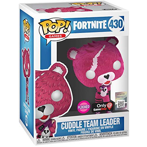 Cuddle Team Leader [Flocked] (GameStop Exc): Funk o Pop! Games Vinyl Figure Bundle with 1 Compatible 'ToysDiva' Graphic Protector (430 - 40948 - B)