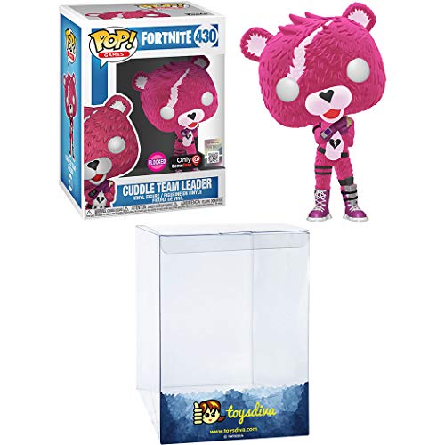 Cuddle Team Leader [Flocked] (GameStop Exc): Funk o Pop! Games Vinyl Figure Bundle with 1 Compatible 'ToysDiva' Graphic Protector (430 - 40948 - B)