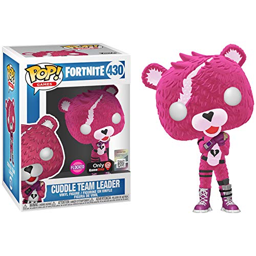 Cuddle Team Leader [Flocked] (GameStop Exc): Funk o Pop! Games Vinyl Figure Bundle with 1 Compatible 'ToysDiva' Graphic Protector (430 - 40948 - B)