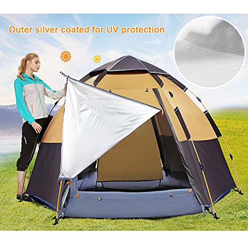 CWAIXXMM Tienda automática para Acampar 2-3 Persona Familia Impermeable Campaña Campaña Portátil Tienda instantánea de Tienda automática para Camping Senderismo