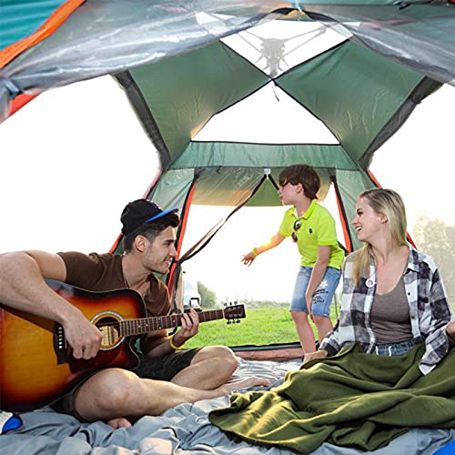 CWAIXXMM Tienda automática, Tienda de campaña para familias para 3 a 4 Personas, Impermeable a Prueba de Viento Sun Shelter Cabin Cabina Carpa Instantánea Pop Up Tienda - Configuración fácil en 60s,B