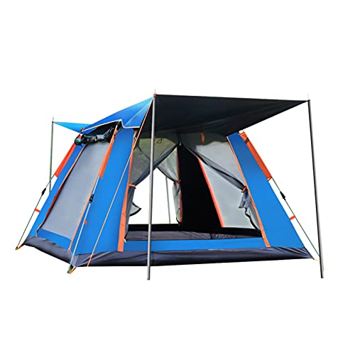 CWAIXXMM Tienda automática, Tienda de campaña para familias para 3 a 4 Personas, Impermeable a Prueba de Viento Sun Shelter Cabin Cabina Carpa Instantánea Pop Up Tienda - Configuración fácil en 60s,B