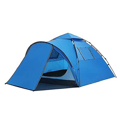 CWAIXXMM Tienda Ultraligero a Prueba de Viento, 3-4 Personas Paño Oxford Automático PROTECCIÓN DE Doble Caja FRÍA Tienda instantánea a Prueba de Lluvia, para al Aire Libre Camping Trekking