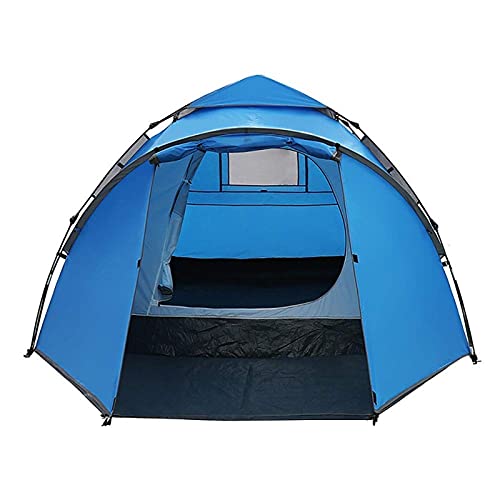 CWAIXXMM Tienda Ultraligero a Prueba de Viento, 3-4 Personas Paño Oxford Automático PROTECCIÓN DE Doble Caja FRÍA Tienda instantánea a Prueba de Lluvia, para al Aire Libre Camping Trekking