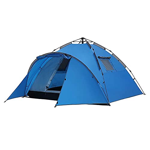 CWAIXXMM Tienda Ultraligero a Prueba de Viento, 3-4 Personas Paño Oxford Automático PROTECCIÓN DE Doble Caja FRÍA Tienda instantánea a Prueba de Lluvia, para al Aire Libre Camping Trekking