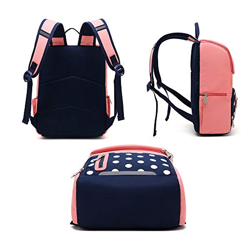 CXJC Tres Schoolbags la Historieta del Color, Mochilas de Hombro de luz for Estudiantes de Primaria, Schoolbags for los Grados 1-3, poliéster Material Compuesto, Ligero, Impermeable, r