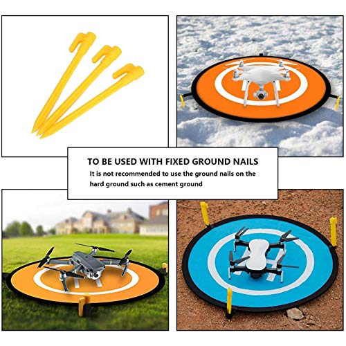 CYH Drone Landing Pad, 22"/55cm Pista de Aterrizaje de Drones, Impermeable Helicoptero Plegable Portátil Landig Mat para dji Mavic Pro Phantom 2/3/4/Pro,Helicóptero RC,Mavic Pro, Chispa,Inspire Drone