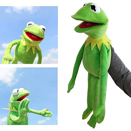 Dan&Dre Dibujos Animados de los Muppets Kermit Frog Juguetes de Peluche 60cm Rana marioneta de Mano Anime Frog Show Juguetes de Peluche bebé niños Regalo de cumpleaños