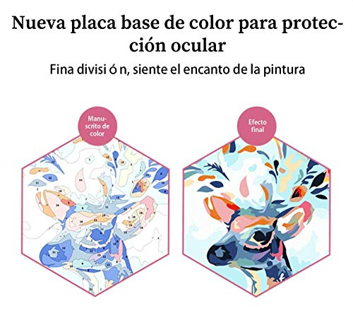 danyangshop Kit De Pintura Al Óleo DIY, Kit De Pintura por Números para Niños Y Adultos Alfons Maria Mucha Painting Ideal Chocolate