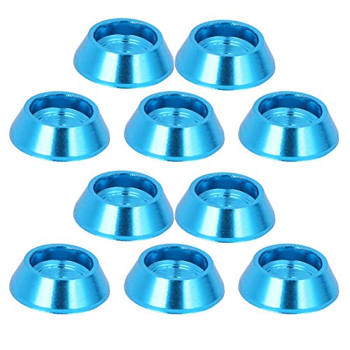 DAUERHAFT Arandelas RC Cuña de Tornillo de Coche RC Cuña de mecanizado CNC para Amantes de los Coches de Juguete con Alta precisión para MN-D90 MN-99 MN-91 FJ-45(Blue)