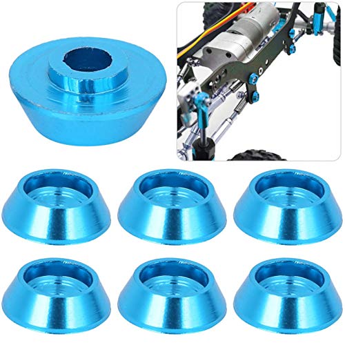 DAUERHAFT Arandelas RC Cuña de Tornillo de Coche RC Cuña de mecanizado CNC para Amantes de los Coches de Juguete con Alta precisión para MN-D90 MN-99 MN-91 FJ-45(Blue)