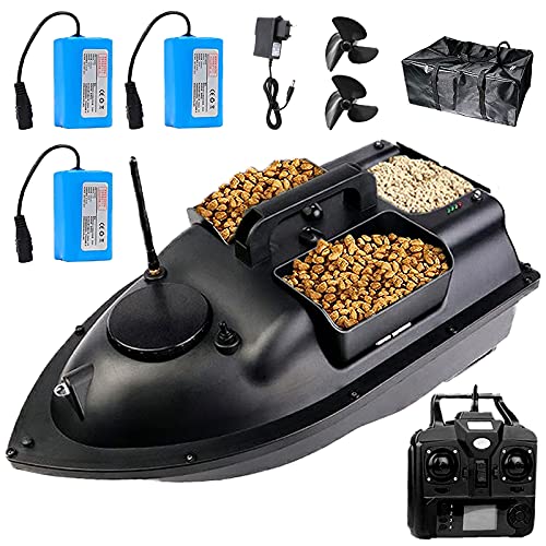 DBMGB Barcos Cebador Inteligente, Barco Cebador Carpfishing GPS, Barco de Cebo de Pesca Crucero Automático de Control Remoto de 500 M, Robusto y Impermeable, Batería de 5200 MAh, Carga 2kg