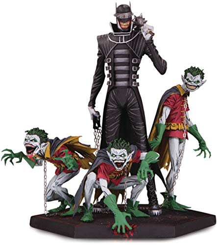 DC Comics MAY190542 Dark Nights - Estatua DLX de Batman Who Laughs & Robins