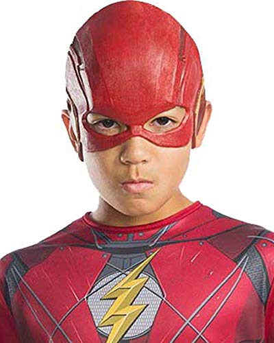 DC Justice League - Máscara de Flash para niños, accesorio disfraz licencia oficial, talla única 3-10 años (Rubie's 34273)