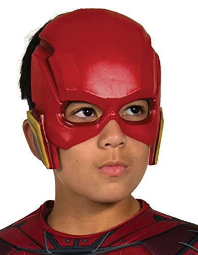 DC Justice League - Máscara de Flash para niños, accesorio disfraz licencia oficial, talla única 3-10 años (Rubie's 34273)