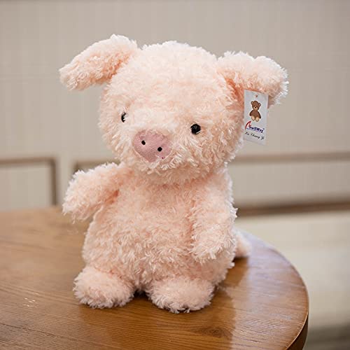 Decanyue 20 / 30cm Lindos Juguetes de Peluche de Dibujos Animados Cerdo Rosa Pato Pollo Oveja búho Conejo muñeco de Peluche Suave para niños niñas Regalo 20cm Cerdo