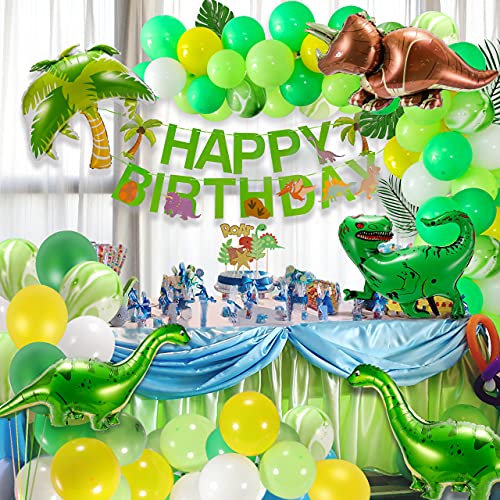 Decoraciones Cumpleaños de Fiesta,Decoraciones Cumpleaños para Niño Decoraciones de la Fiesta de Cumpleaños Pancarta de Cumpleaños con Globos, Verde