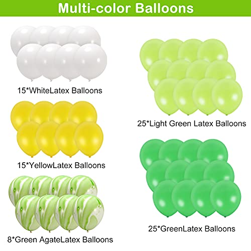 Decoraciones Cumpleaños de Fiesta,Decoraciones Cumpleaños para Niño Decoraciones de la Fiesta de Cumpleaños Pancarta de Cumpleaños con Globos, Verde