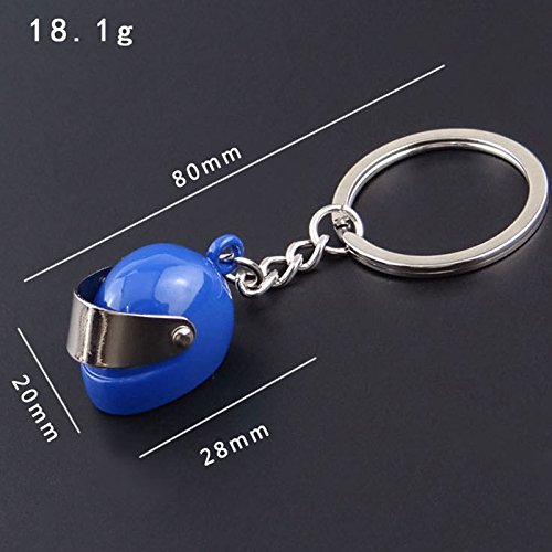 Demarkt – Llavero Llavero Llavero Keychain con Deko Moto Casco Colgante Plata