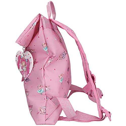 Depesche 10055 Princess Mimi - Mochila con diseño de conejo, aprox. 41 x 31 x 1,5 cm, color rosa, para guardería, con compartimento principal para envolver, correas acolchadas y correa para el pecho