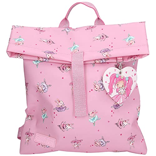 Depesche 10055 Princess Mimi - Mochila con diseño de conejo, aprox. 41 x 31 x 1,5 cm, color rosa, para guardería, con compartimento principal para envolver, correas acolchadas y correa para el pecho