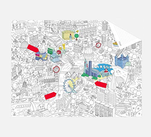 Desconocido OMY Diseño y Play - Mapa de Londres Bolsillo - Mini Plano Omy Londres, Juguete Manualidades A Partir 4 Años