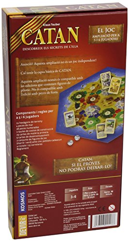 Devir - Catán, ampliación para 5 y 6 jugadores en catalán (BGCAT56) (versión en catalán)