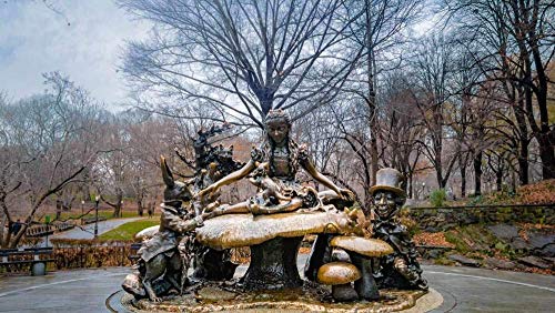 DGJL Rompecabezas Para Adultos 1000 Piezas, Alicia En El País De Las Maravillas Escultura En Central Park, Nueva York, Estados Unidos, Rompecabezas (75 X 50 Cm)