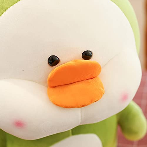 Dibujos Animados Lindo Pato De Peluche De Juguete Verde Amarillo Pato Muñeco De Peluche Almohada Muñeca De Pato Lindo Muñeca para Niños Ragdoll Regalo De Cumpleaños