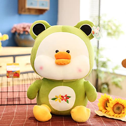 Dibujos Animados Lindo Pato De Peluche De Juguete Verde Amarillo Pato Muñeco De Peluche Almohada Muñeca De Pato Lindo Muñeca para Niños Ragdoll Regalo De Cumpleaños