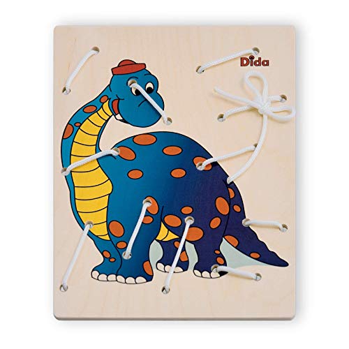 Dida - Lacing Toy - Bastidor de Lazos - Dinosaurio