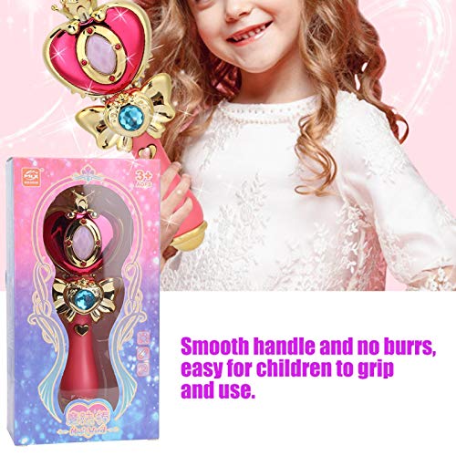 Dilwe Light Up Magic Wand, Magic Fairy Stick con música, Mango Suave y sin Rebabas, Varita Luminosa de Dibujos Animados para niños, Regalo para niñas y niños Mayores de 1 año