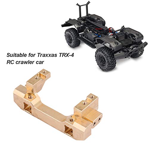 Dilwe Soporte de Parachoques RC, Parachoques Delantero de Laton con Montar Modelo Vehiculo Soporte de Parachoques para Traxxas TRX-4 RC Crawler Car