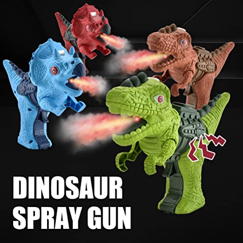 Dinosaurio pistolas de pulverización para niños verano piscina playa lucha pulverizador juguete eléctrico animal agua spray con sonidos y luces