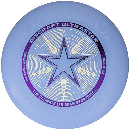 Discraft Ultra Star Frisbee 175 g, USLB, Azul Claro, 175g